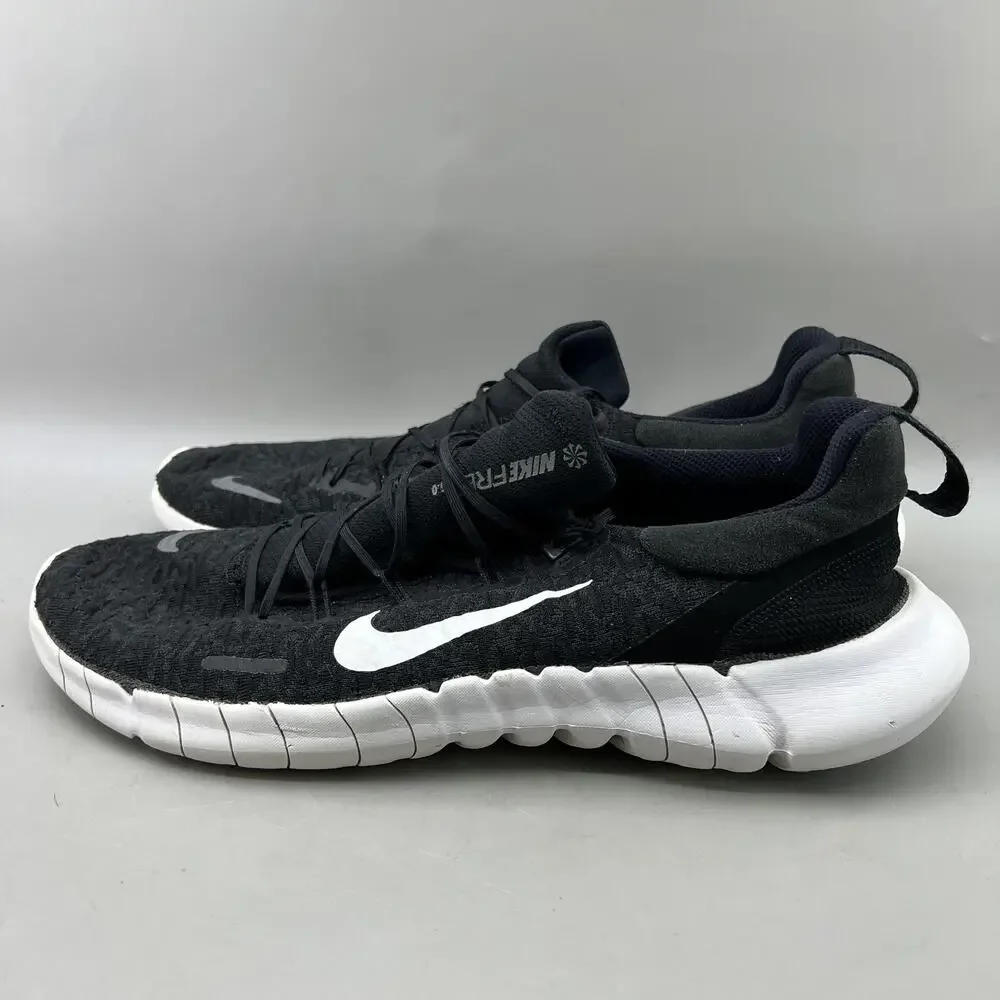 Nike Free Run 5.0 Running Shoes Men Size 12 Black Mesh Comfort Low Sneakers - Picture 3 of 9
